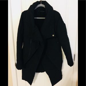 Soft Cotton Padded Stylish Uniq Black Coat